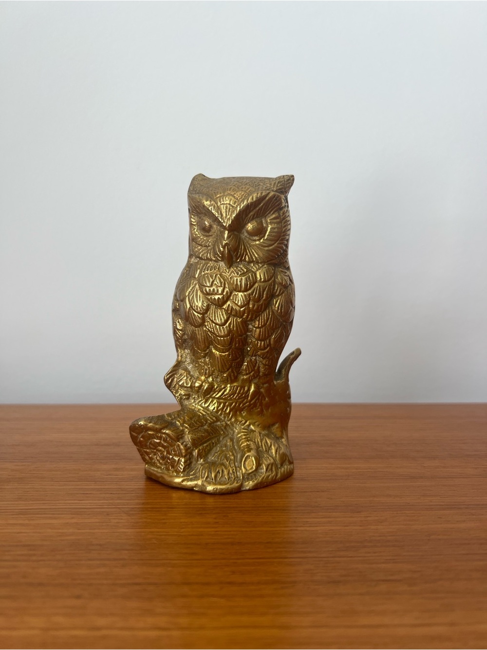Vintage Brass Owl